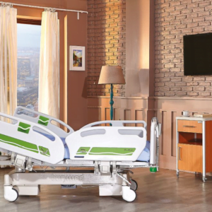 Pat spital electric cu 2 motoare pe coloana TM 4053